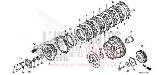 EMBRAYAGE (NC700S/SA) NC700SD de 2013